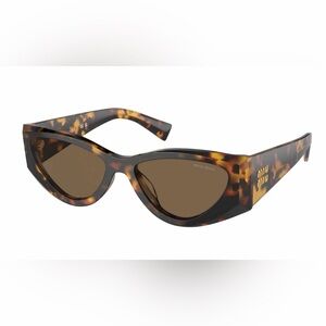 MIU MIU cat eye acetate sunglasses in Havana honey